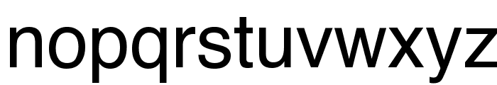 Helvetica Font LOWERCASE