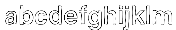 Helvetidoodle Outlines by Ed T Font LOWERCASE