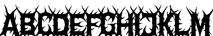 Helvorn Font UPPERCASE