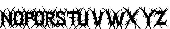 Helvorn Font LOWERCASE