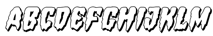 Hemogoblin 3D Italic Font LOWERCASE