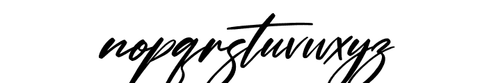 Hendycroft Signature Italic Font LOWERCASE