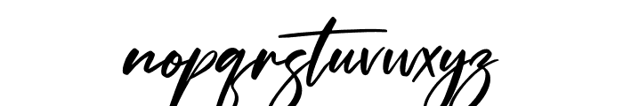 Hendycroft Signature Font LOWERCASE