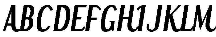 Heni Panjaitan Bold Italic Font UPPERCASE