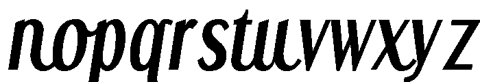 Heni Panjaitan Bold Italic Font LOWERCASE