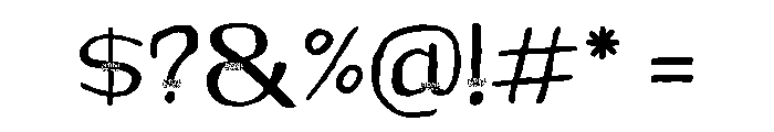Hentyro Regular Font OTHER CHARS