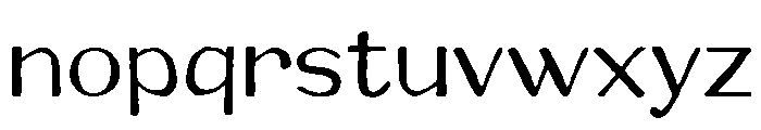 Hentyro Regular Font LOWERCASE
