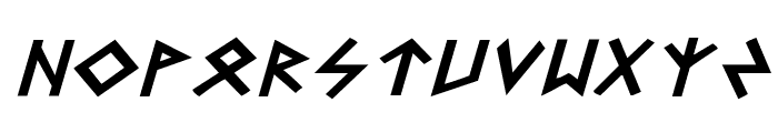 Heorot Expanded Italic Font LOWERCASE
