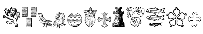 HeraldicDevices Font UPPERCASE