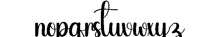 Herbs Font LOWERCASE