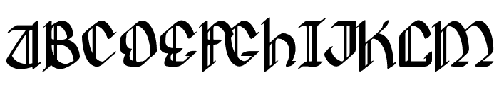 Hergest Font UPPERCASE
