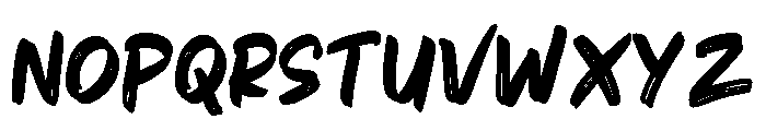 Herison Brushes Font UPPERCASE