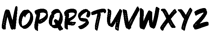 Herison Brushes Font LOWERCASE