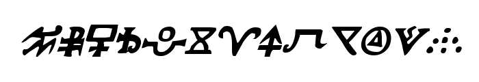 Hermetic Spellbook Italic Font LOWERCASE