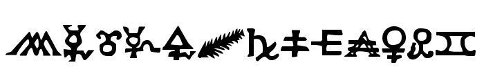 Hermetic Spellbook Font UPPERCASE