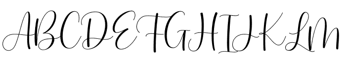 Hernitta - Personal Use Font UPPERCASE