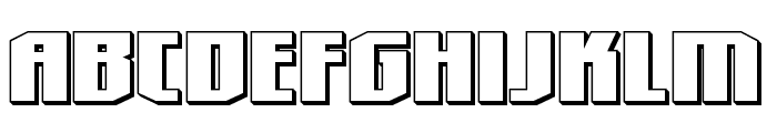 Hero Worship 3D Font LOWERCASE