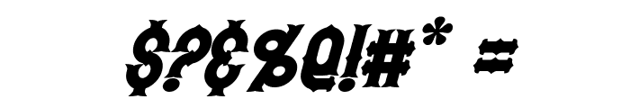 Hetfield Bold Italic Font OTHER CHARS