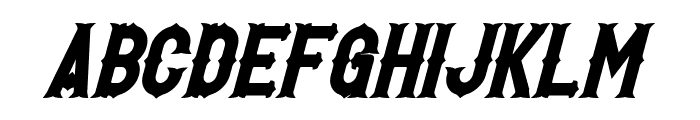 Hetfield Bold Italic Font UPPERCASE