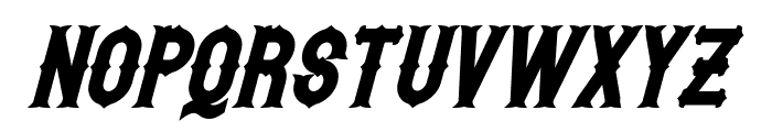 Hetfield Bold Italic Font UPPERCASE