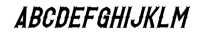 Hetfield Italic Font UPPERCASE