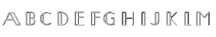 Heuochs Hollow Regular Font UPPERCASE