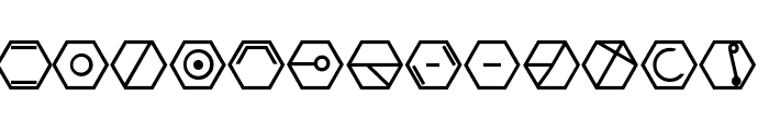Hexacode Font LOWERCASE