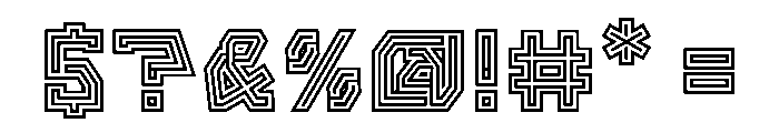 Hexaline Font OTHER CHARS