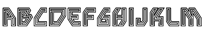 Hexaline Font UPPERCASE