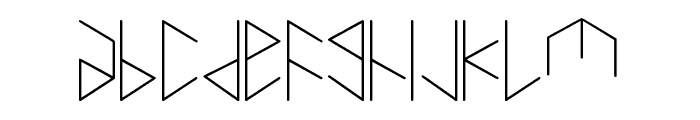 Hexametric Font LOWERCASE