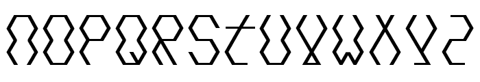 Hexcore Font UPPERCASE