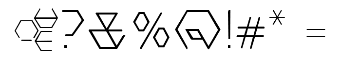 Hexter Modular Font OTHER CHARS