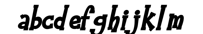 HeyAlfred-BoldItalic Font LOWERCASE