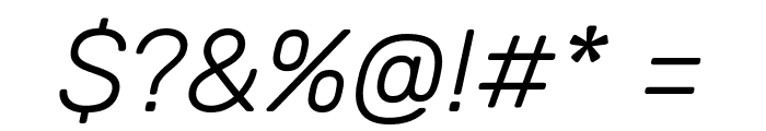 Hezaedrus ExtraLight Italic Font OTHER CHARS