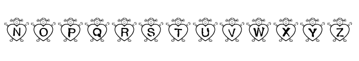 *heart2heart* Font LOWERCASE