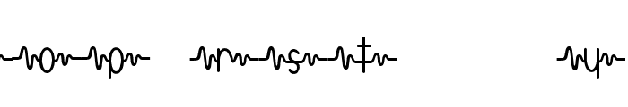 heartbeats Font UPPERCASE