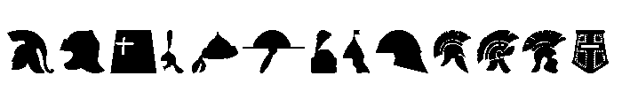 helmets Font UPPERCASE