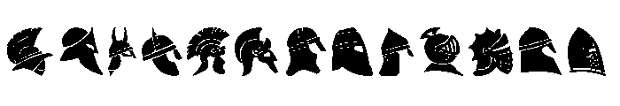 helmets Font LOWERCASE