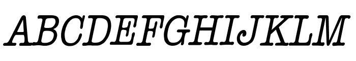 Headline Condensed Italic Font UPPERCASE