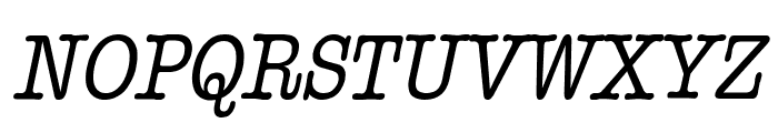 Headline Condensed Italic Font UPPERCASE