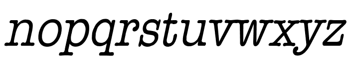 Headline Condensed Italic Font LOWERCASE