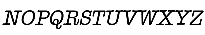 Headline Italic Font UPPERCASE