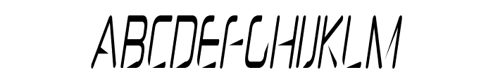 Heckle-CondensedItalic Font UPPERCASE