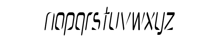 Heckle-CondensedItalic Font LOWERCASE