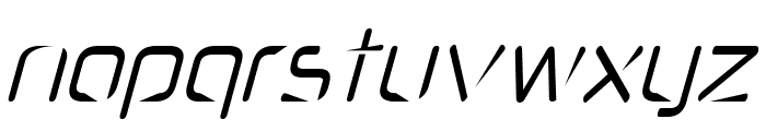 Heckle-ExpandedItalic Font LOWERCASE