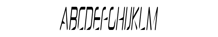 Heckle-ExtracondensedItalic Font UPPERCASE