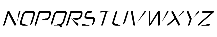 Heckle-ExtraexpandedItalic Font UPPERCASE