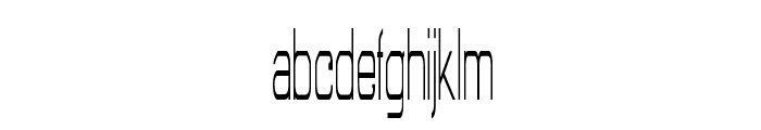 Heckler-ExtracondensedRegular Font LOWERCASE