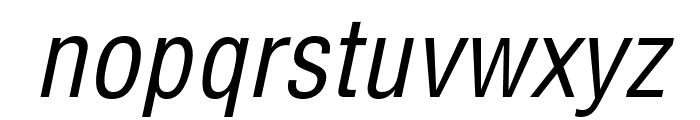 HelveticaLTStd-CondObl Font LOWERCASE