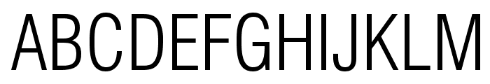 HelveticaLTStd-LightCond Font UPPERCASE